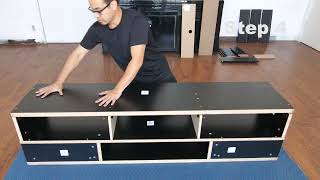 151280 151280DGY 151280WH 192486 TV Stand Assembly Video [upl. by Swinton]