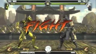 MK9 Casuals GGA HAN Cyrax vs GGA Wafflez Smoke [upl. by Norek]