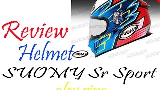 Review Helmet Suomy Sr Sport Alex Rins Indonesia Language Vlog 01 [upl. by Annaiek]