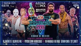 El Cartel De La Triplemania 32 CDMX  Lucha Libre AAA  🇲🇽🥂🇲🇽✊🏻✊🏻 [upl. by Damara]