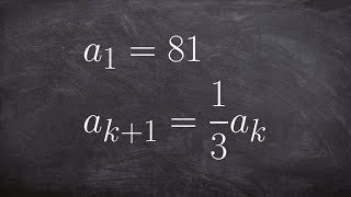 Learn how to find the first five terms of a sequence using the recursive formula [upl. by Elvira]