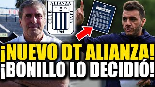 🚨 ¡LO ULTIMO SE ACABA DE CONFIRMAR NUEVO DT DE ALIANZALIMA PARA EL 2024 BONILLO LO ELIGIÓ [upl. by Kreager]