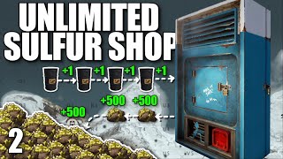 I BUILT A SULFUR QUARRY SHOP AND PROFITED 40K SULFUR A DAY  Solo Rust [upl. by Iphigenia420]