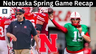 Nebraska Football Spring Game Recap  Nebraska Cornhuskers Football [upl. by Rednave]