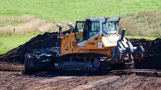 Planierraupe Liebherr PR726 in RhedeEms  Crawler dozer Liebherr PR726 [upl. by Aseret]