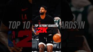 Top 10 Point Guards In NBA2K25🏀🔝shorts elitetryout2 [upl. by Ellednahs47]