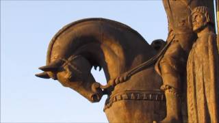 Alexander Nevsky Monument Pskov Russia [upl. by Oeht536]