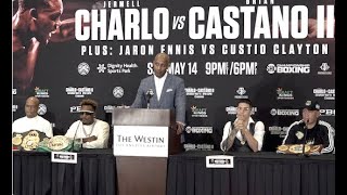 Jermell Charlo vs Brian Castaño 2 Press Conference [upl. by Lotsyrk]