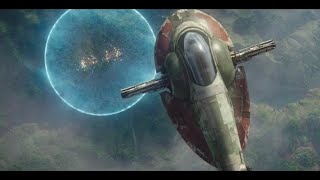 Slave 1 vs TIE Fighters Scene  The Mandalorian [upl. by Eriha]