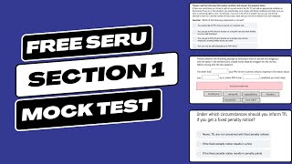 TFL SERU Section 1  Free Mock Test  London PHV Driver Licensing [upl. by Brote]