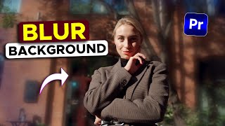 Blur the Background of the Video Automatically in Premiere Pro [upl. by Ciryl]