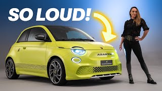 NEW Abarth 500E The LOUDEST Electric Car 4K [upl. by Mulvihill]