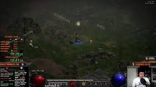 Diablo 2  HARDCORE PALADIN SPEEDRUN llamarpg rpgdiscord [upl. by Glarum]