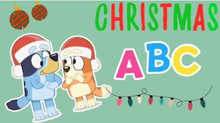 Bluey ABC Christmas For Kids 🎄⛄️Bluey Bingo Learning Video ABC Bluey Fun [upl. by Tirrell]