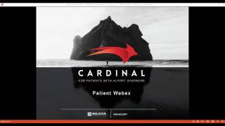 Alport Syndrome CARDINAL Study Webinar 2817 [upl. by Paco]