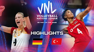 🇩🇪 GER vs 🇹🇷 TUR  Highlights  Week 2  Womens VNL 2024 [upl. by Romona]