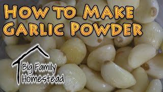 How to Make Garlic Powder AT Home [upl. by Aropizt628]