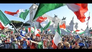 Italian Football Fans Sing Their National Anthem Linno di Mameli Euro 2016 [upl. by Kylie158]