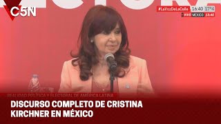 DISCURSO completo de CRISTINA KIRCHNER en el CURSO “REALIDAD POLÍTICA y ELECTORAL de AMÉRICA LATINA” [upl. by Shelton]