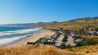 Jalama Beach County Park Campground Lompoc California CA  CampgroundViewscom [upl. by Hannad]