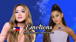 Morissette Amon amp Ariana Grande  Emotions Cover Reaction [upl. by Polito435]