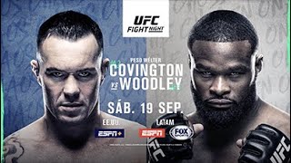 UFC Vegas 11 Woodley vs Covington [upl. by Akimit]