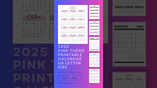 2025 Printable Calendars [upl. by Rhett]