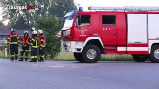 Verkehrsunfall auf der Paschinger Straße in Marchtrenk fordert zwei Verletzte [upl. by Karoly344]