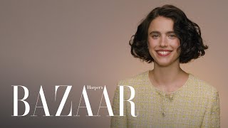 Margaret Qualley on Her First Met Gala Horoscopes and Her Love for Lana Del Rey  Harper’s BAZAAR [upl. by Llerruj]