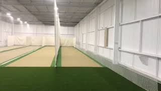 4 Lane Indoor Cricket Net Construction  Quin Sports amp Nets [upl. by Silvia]