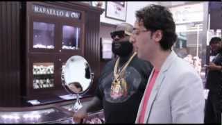 Rick Ross visits his personal Jewelers at RafaelloampCo [upl. by Haek]