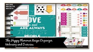 Happy Planner Recipe Organizer Kit Unboxing amp Overview [upl. by Noreht]