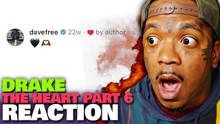 HES SICK OF IT 🔥  Drake  The Heart Pt 6 Reaction amp Breakdown [upl. by Mall]