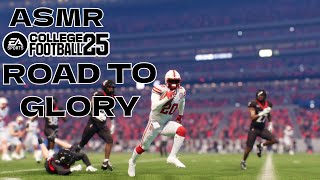 ASMR Gaming  College Football 25  Road to Glory Season RB Ep1 [upl. by Tessler]