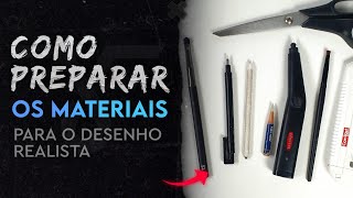 Preparando os Materiais para um Novo Desenho Realista  Dicas [upl. by Howzell244]