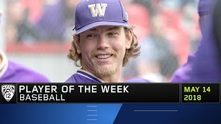 Washingtons Joe Wainhouse named Pac12 Baseball Player of the Week [upl. by Ignacio]