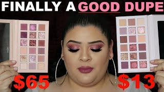 FINALLY A GOOD HUDA BEAUTY NUDE PALETTE DUPE  AFFORDABLE vs HIGH END MAKEUP [upl. by Ceil]