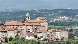 Castelvecchio di Compito in Provincia di Lucca  Dji Mavic 3  4k  Borghi Toscani [upl. by Litsyrk]