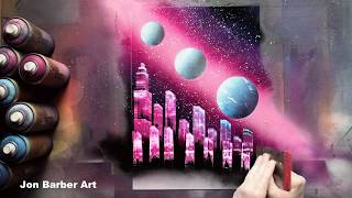 Midnight City SPRAY PAINT ART [upl. by Portingale]