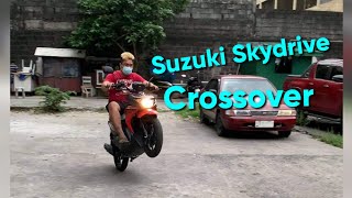 The New Suzuki Skydrive Crossover Own By Boss Karl Davice hampaslupamotovation Suzuki crossover [upl. by Lenhard]