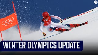 2022 Winter Olympics Shiffrin Finishes 18th in Downhill Event Medal Tracker  CBS Sports HQ [upl. by Ettelloc267]