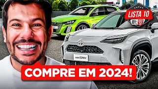 🚨Não tem coisa Melhor🚨10 MELHORES CARROS PARA VOCÊ COMPRAR EM 2024 [upl. by Ertsevlis]