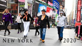 Jerusalema Dance Challenge New York Times Square Master KG Feat Nomcebo [upl. by Auhsaj]