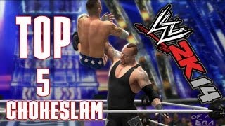 WWE 2K14 Top 5 Chokeslam By Undertaker WWE 2K14 SaiGameZoneHD HD [upl. by Monty]