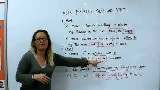 Patrones verbales Causa y efecto  Verb Patterns Cause amp Effect  English Grammar B2 [upl. by Nichola]