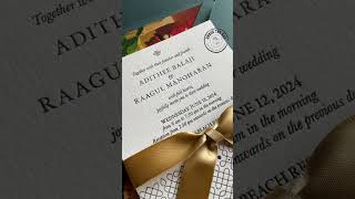 custom letterpress Luxurious wedding invitations [upl. by Lamphere]