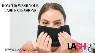 How To Clean Your Eyelash Extensions  Best Eyelash Extension Tips [upl. by Araem]