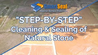 Natural Stone Cleaning Sealing of Sandstone or Limestone Patios and Driveways [upl. by Ahsaetal]