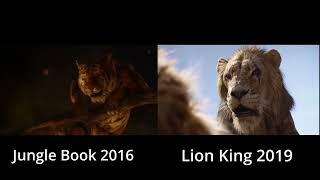 Mufasa 2019 Vs Share Khan 2016 Death Scene [upl. by Say]