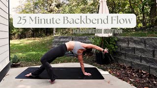 Backbend Yoga Flow  25 minute vinyasa class  Halloween Edition [upl. by Atsirk]